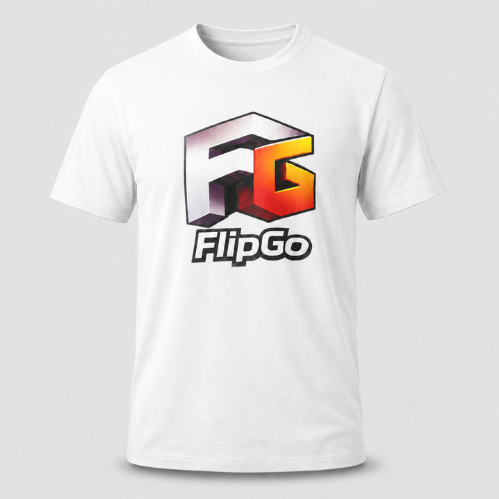 FlipGo тениска унисекс - бяла
