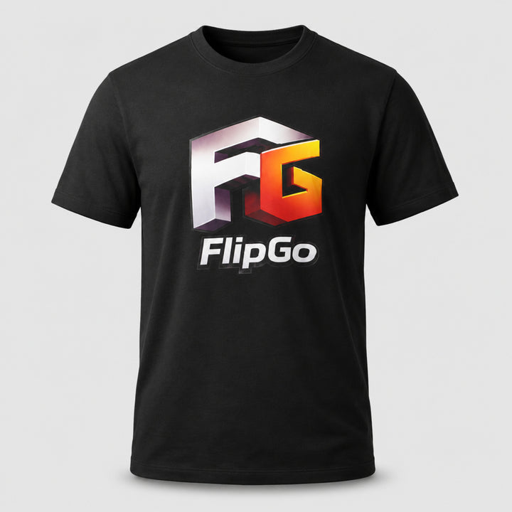 FlipGo тениска унисекс - черна